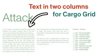 Text in two columns for Cargo Collective grid cell.