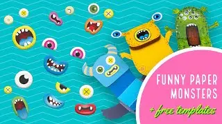 Custom paper monsters diy? Free templates to download