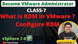 What is RDM Disk in VMware ? How to configure RDM step by step guide | VMware vSphere 7.0 Training