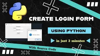 Create a Login form in Python #pythonprojects