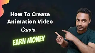 How To Create Slide Text Video In Canva | Earn Money On YouTube