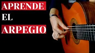 APRENDE el ARPEGIO simple con esta FANTASTICA MELODÍA de GUITARRA