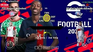 eFootball PES 2024 PPSSPP Real Faces Camera PS5 New Update Transfers & Kits 2023/24 Best Graphics HD