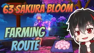 63 Sakura Bloom Locations - Farming Routes Genshin Impact