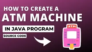 Atm Machine Project using Java program | Java atm project with source code 