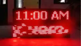 LED  MASTER SLAVE CLOCK WITH MESSAGE. led display boards delhi india, led displays ph: 8505870707