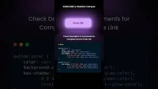 Glowing Button Animation on Hover using HTML & CSS | CSS Animation Project | HTML CSS Project