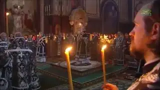 Патриарх Кирилл, в Великий Четверг Возглавил Утреню с Чтением 12-ти Евангелий.05.04.2018