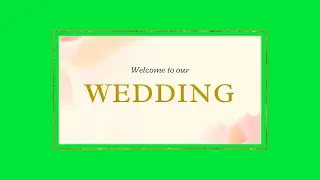 Green Screen intro video wedding effects | Free Download | 4K