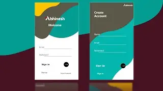 App Login/Signup Page UI Design | Adobe XD Hindi Tutorial  | Basic  UI/UX Design - 