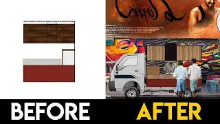 Architecture Post-Production in Photoshop  Food Truck