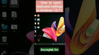 how to open keyboard settings in windows 11 using command #shorts #keyboard #settings #command