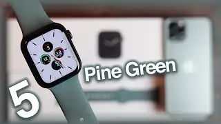 Unboxing Space Grey Apple Watch Series 5 Pine Green Band