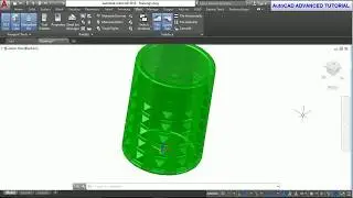 #AutoCAD TUTORIAL 2018   KNURLED SURFACE GLASS MODELLING