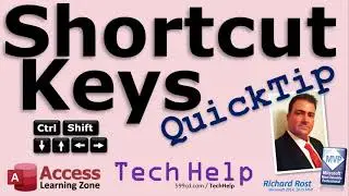 Microsoft Access QuickTip Shortcut Keys Move, Nudge, Resize Form Controls with Ctrl Shift Arrow Keys