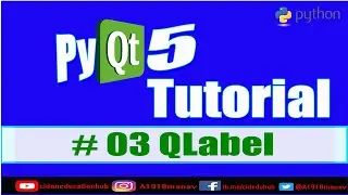 How to make label in pyqt5   || QLabel || PyQt5 Full Course || Chapter 03