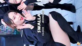 191228 댄스팀 클락(CLOCK) 정인(Jeong-In) SWALLA 직캠(Fancam) [홍대버스킹] Feat.춤추는곰돌Guest 4K60p
