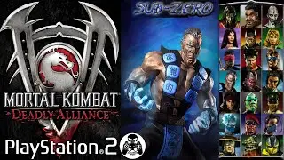 Mortal Kombat Deadly Alliance  / Sony PlayStation 2 / прохождение Sub-Zero [60fps]