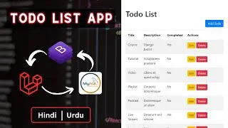 Todo List App using Laravel