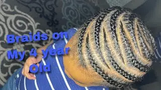 Quick and simple braids on my 4 year old!