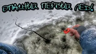 ПРОВАЛИЛСЯ НА ПЕРВОМ ЛЬДУ В ДЕКАБРЕ!ЛОВЛЯ ОКУНЯ И ПЛОТВЫ НА БЕЗМОТЫЛКУ!