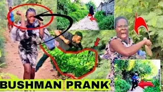 They screamed And Run while  the Attacked by The BUSHMAN: PRANK PART 7😂🤣