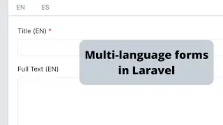 Laravel Multi-Language Models/Forms with Translatable Package