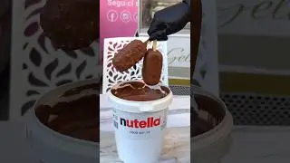 Magnum Ice Cream & Nutella Chocolate Dipping