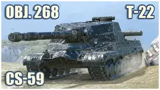 Object 268, T-22 medium & CS-59 • Raseiniai Heroes WoT Blitz