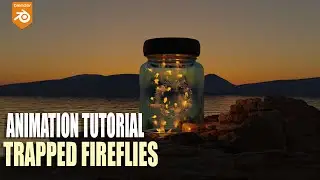 simple fire flies in a bottle animation blender tutorial