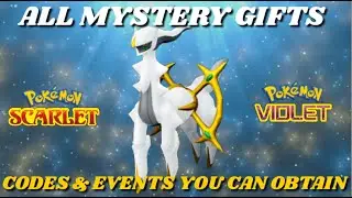 ALL MYSTERY GIFTS CODES AND EVENTS YOU CAN OBTAIN IN POKEMON SCARLET AND VIOLET!