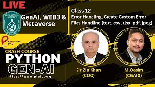 12 Class Python Crash Course | Error Handling, File Handling and create own error class