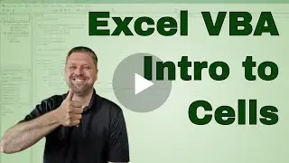 Excel VBA Tutorial - Intro To Cells