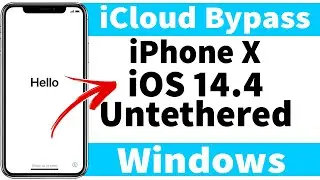 [Windows] iPhone X iOS 14.4/5 iCloud Bypass Untethered Permanent