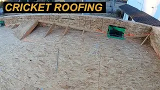 Cricket Roofing - Framing Sloped Roof Rippers - Timelapse