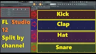 FL  Studio 12 - Split by channel tutorial 💥 разделяем паттерны