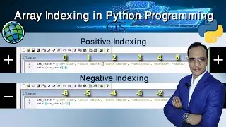 Indexing Array with Positive and Negative Index Number in Python (Course: ArcPy for ArcMap Level 1)