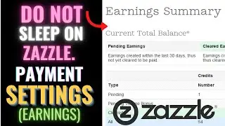 Zazzle Payment Settings Methods And Proof