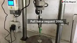 Pull force testing for Pot magnet( Cup magnet, holding magnet) RB 20