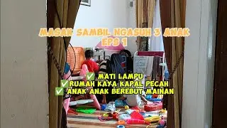 Ngasuh anak sambil masak | ibu anak 3 | full IRT | IRT no ART | kegiatan IRT| Rutinitas IRT