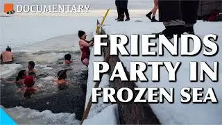 People warming up the frozen sea by swimming in it - Documentary about Ice Swimmer Mikko