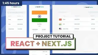 Full Project-based Tutorial - React + Next.js