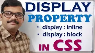 DISPLAY PROPERTY IN CSS || display in CSS ||  HTML & CSS