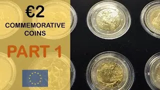 2 Euro Commemorative Coins Collection - Part 1 (8K Video)