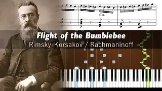 Flight of the Bumblebee - Piano Tutorial with Sheet Music