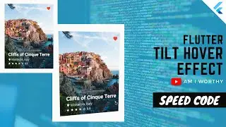 Tilt Effect on Hover in Flutter | Flutter Web | 3D | Mouse Hover | CodePen | Speed Code