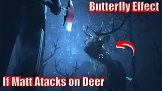 Until Dawn butterfly effect | If Matt attacks on deer