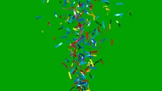 7 Awesome Confetti animation effects green screen | chroma key confetti fall burst and more effects