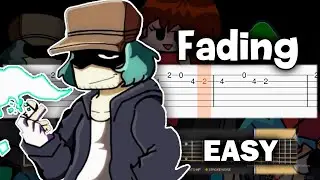 Friday Night Funkin' VS Garcello - Fading - EASY Guitar tutorial (TAB)