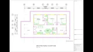 Autocad Tutorial - Draw a basic Architecture Floor Plan for complete beginners! [Part 1]